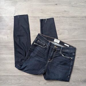 Frame Denim Black High-Rise Skinny Jeans
